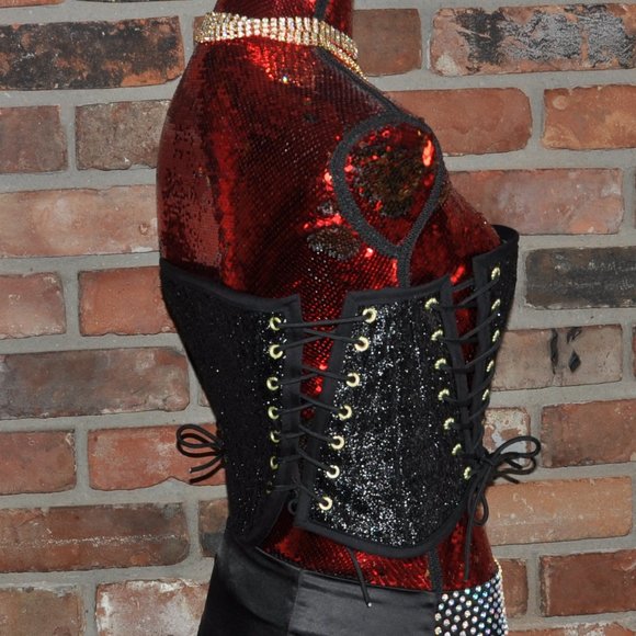 HANDMADE ONE OF A KIND CORSET- reversible - Picture 8 of 9